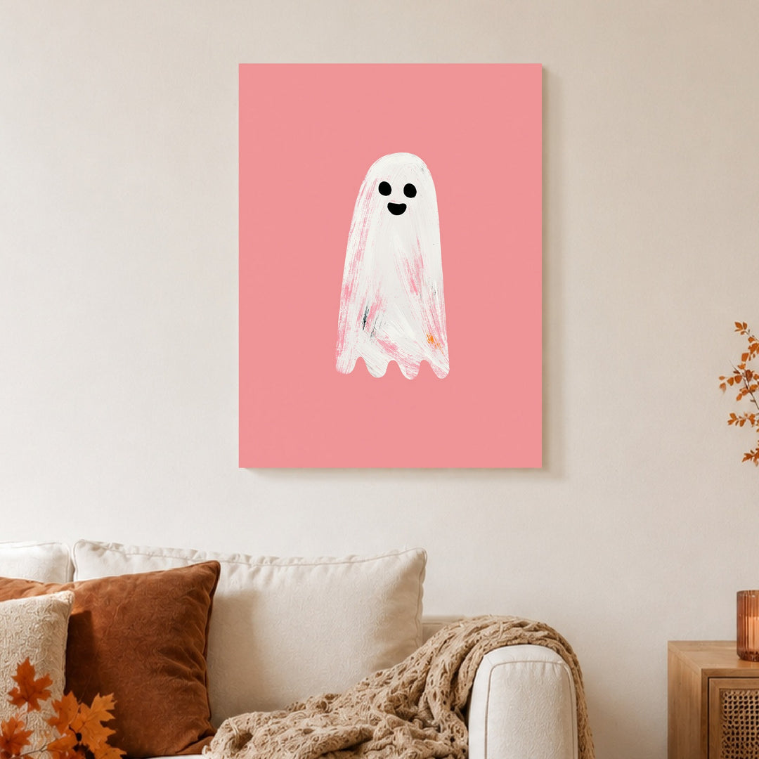 Freundliches Geist Aquarell Leinwandbild – Ohne Rahmen – Produktfoto