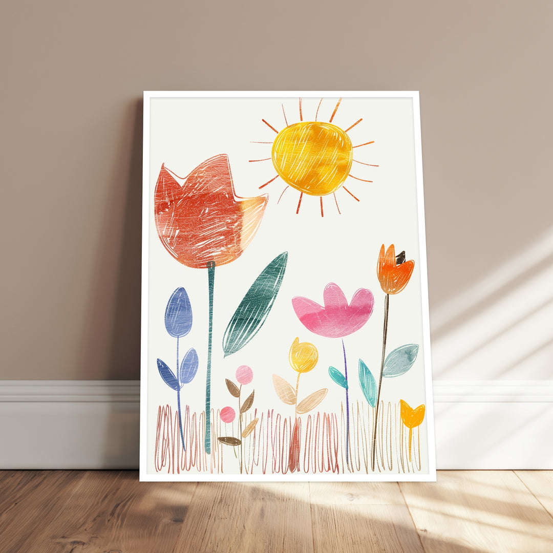 Bunte Blumensymphonie Poster Dopamin – mattes Kunstdruck-Papier – Ansicht 4
