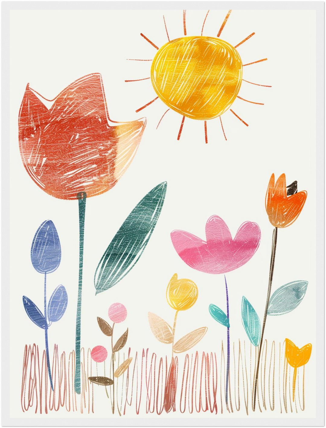 Bunte Blumensymphonie Poster Dopamin – mattes Kunstdruck-Papier – Ansicht 6