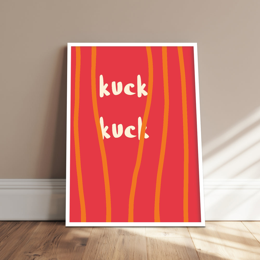 Kuck-Kuck Schriftzug Poster Dopamin – mattes Kunstdruck-Papier – Ansicht 4