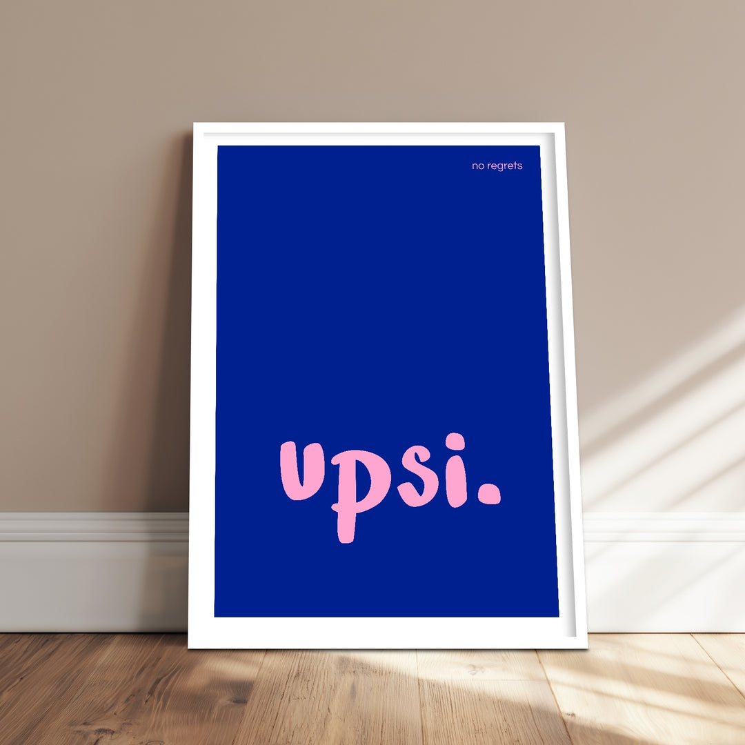 Upsi Schriftzug Poster Dopamin – mattes Kunstdruck-Papier – Ansicht 4