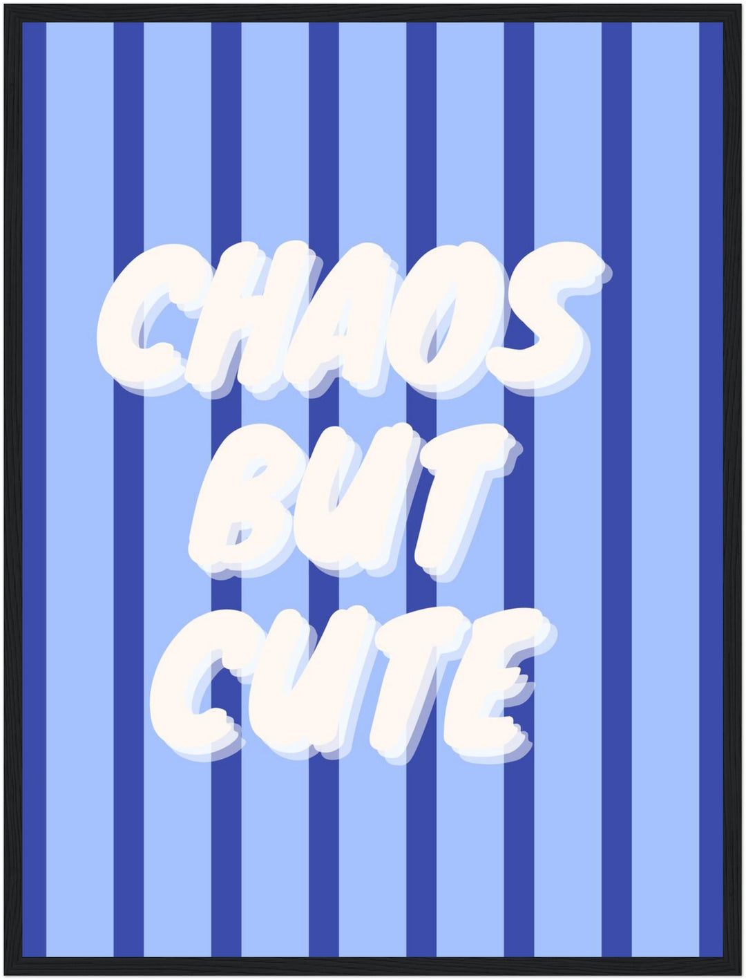 Chaos but cute blau Poster Dopamin – mattes Kunstdruck-Papier – Ansicht 6