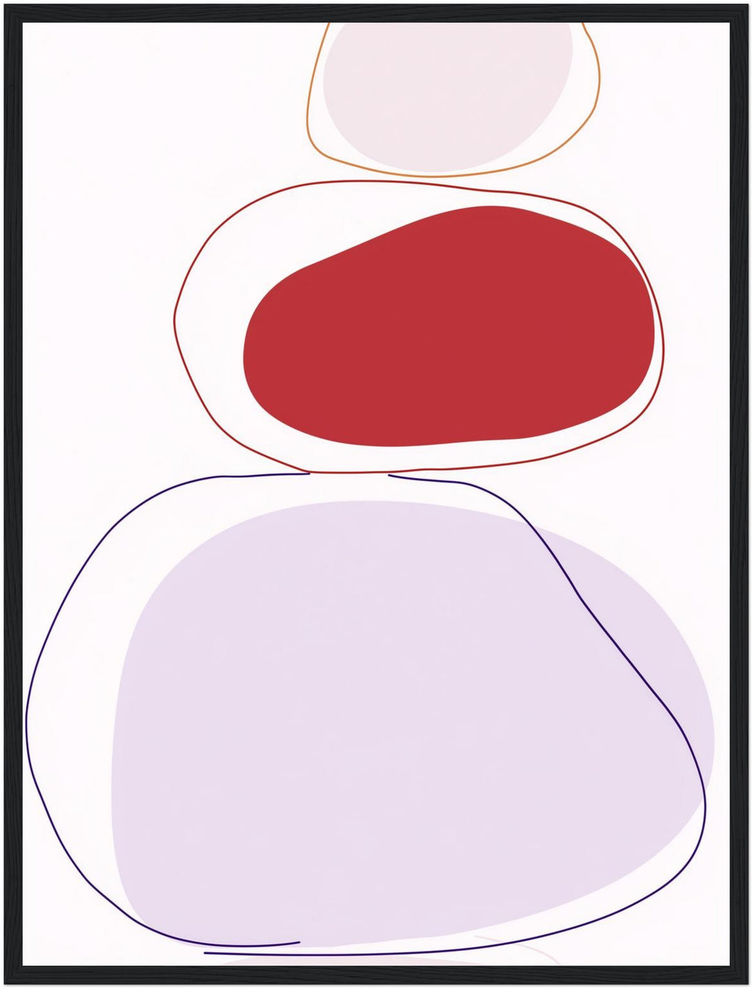 Abstrakte Farbformen Poster Dopamin – mattes Kunstdruck-Papier – Ansicht 5