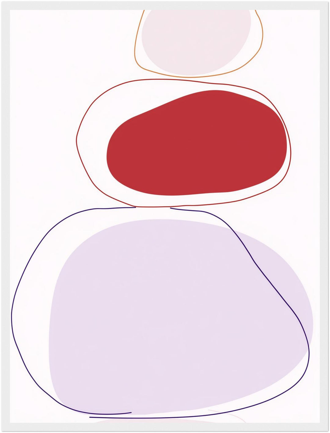 Abstrakte Farbformen Poster Dopamin – mattes Kunstdruck-Papier – Ansicht 6