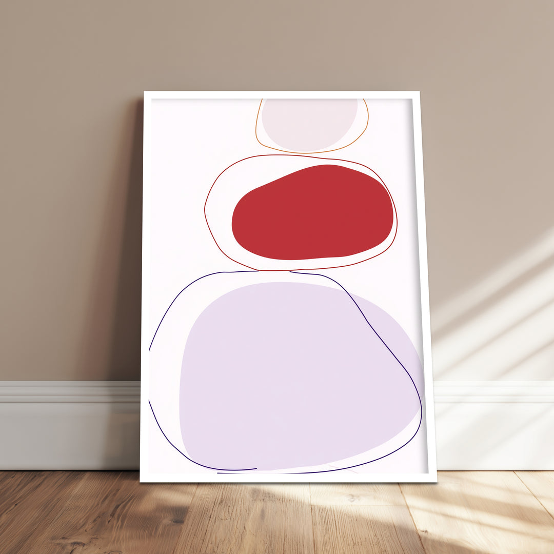 Abstrakte Farbformen Poster Dopamin – mattes Kunstdruck-Papier – Ansicht 4