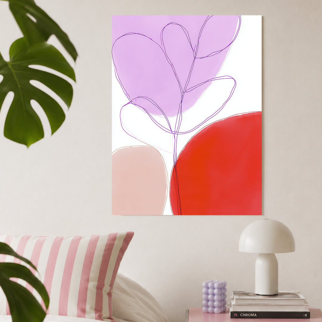 Abstrakte Linienformen Poster Dopamin – mattes Kunstdruck-Papier – Ansicht 3