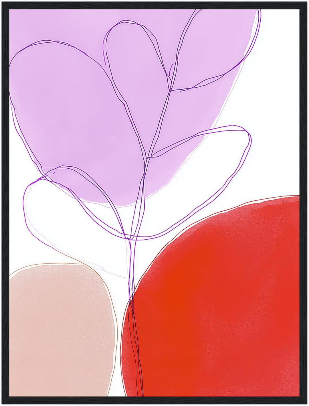 Abstrakte Linienformen Poster Dopamin – mattes Kunstdruck-Papier – Ansicht 5