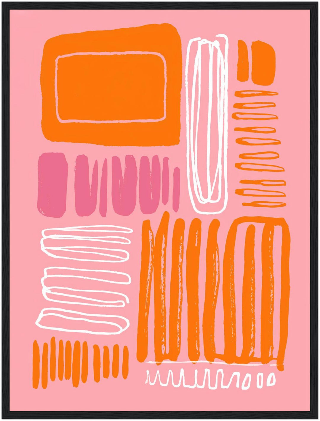 Abstrakte Linienmuster Poster Dopamin – mattes Kunstdruck-Papier – Ansicht 5