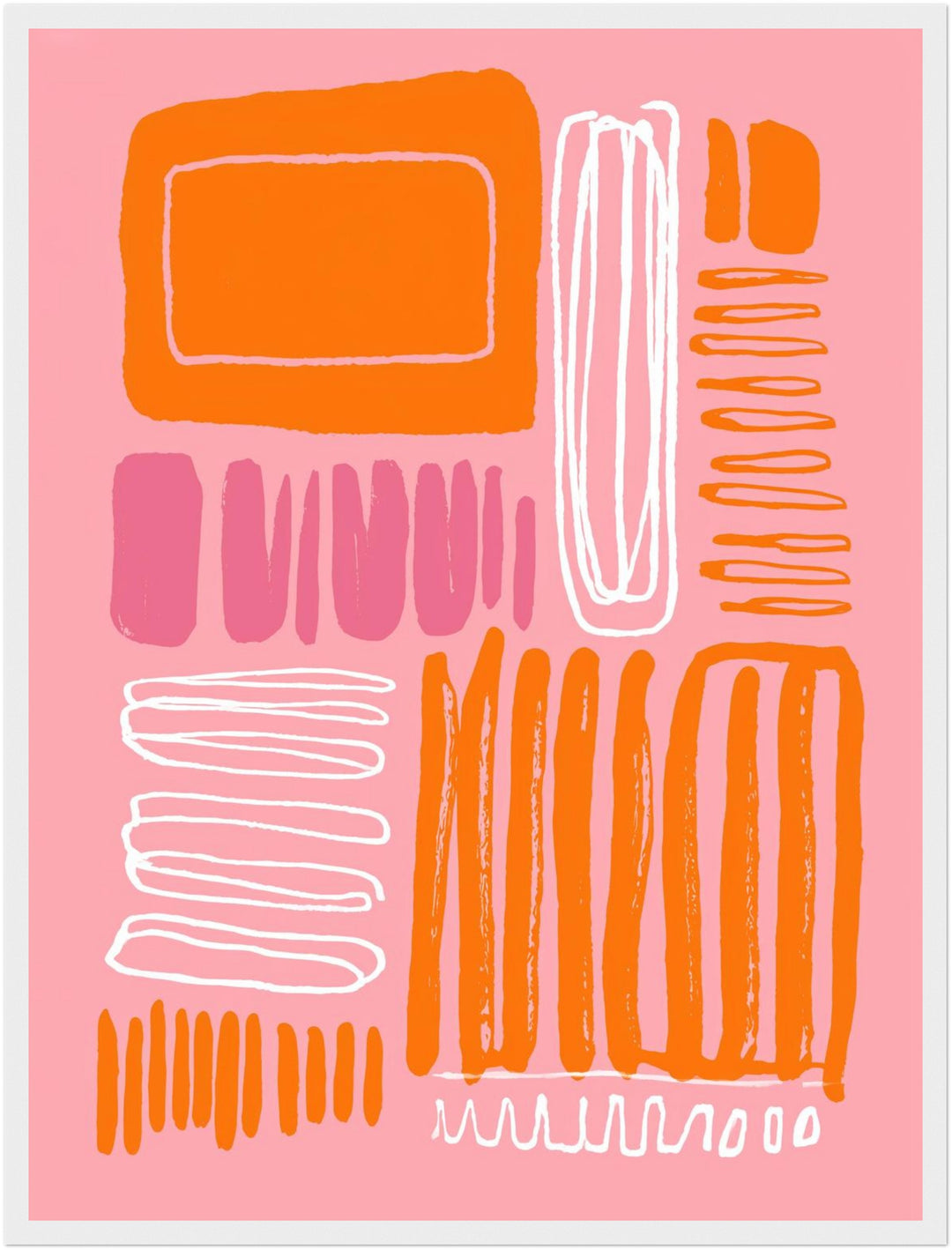 Abstrakte Linienmuster Poster Dopamin – mattes Kunstdruck-Papier – Ansicht 6