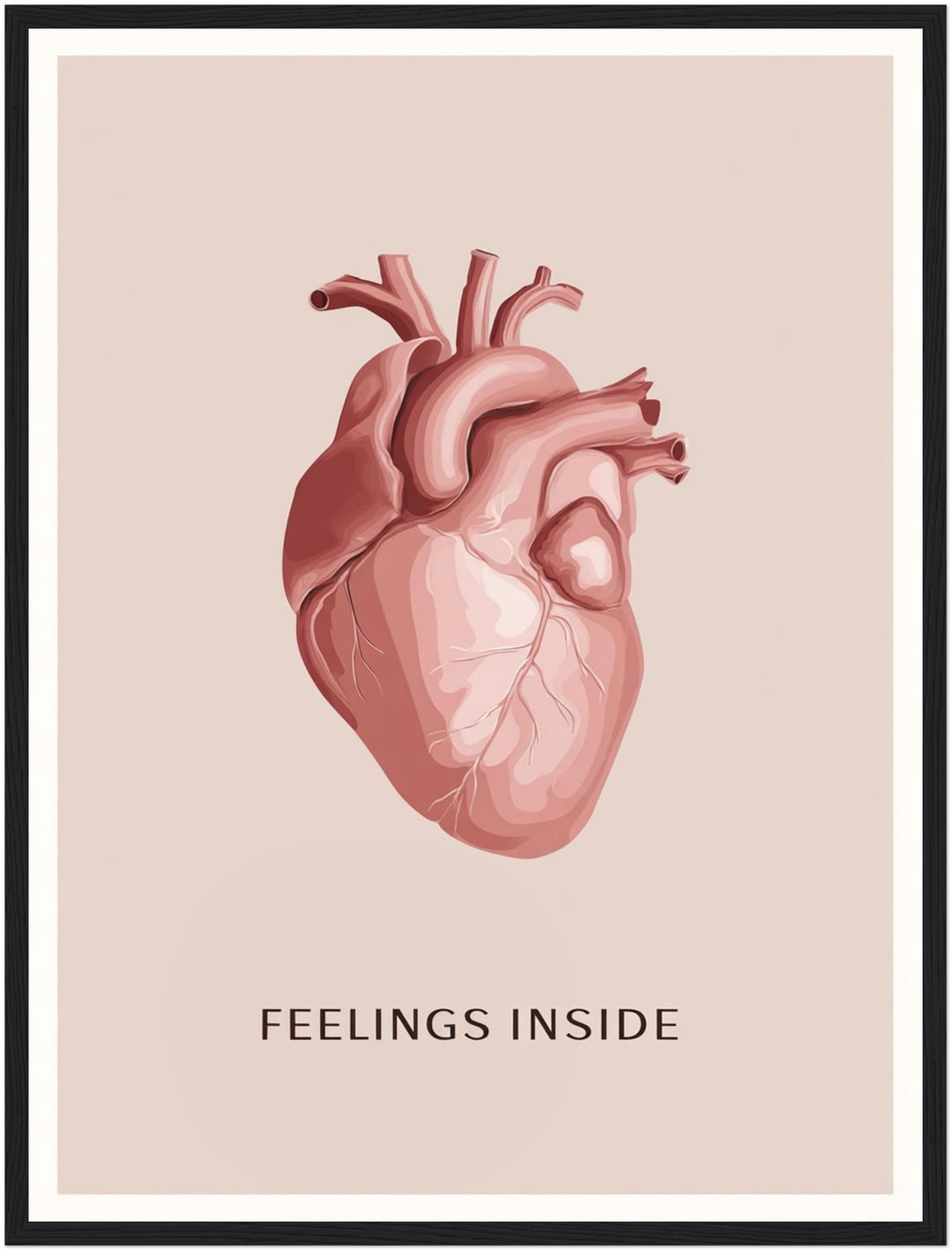 Anatomisches Herz Illustration Poster Dopamin – mattes Kunstdruck-Papier – Ansicht 5