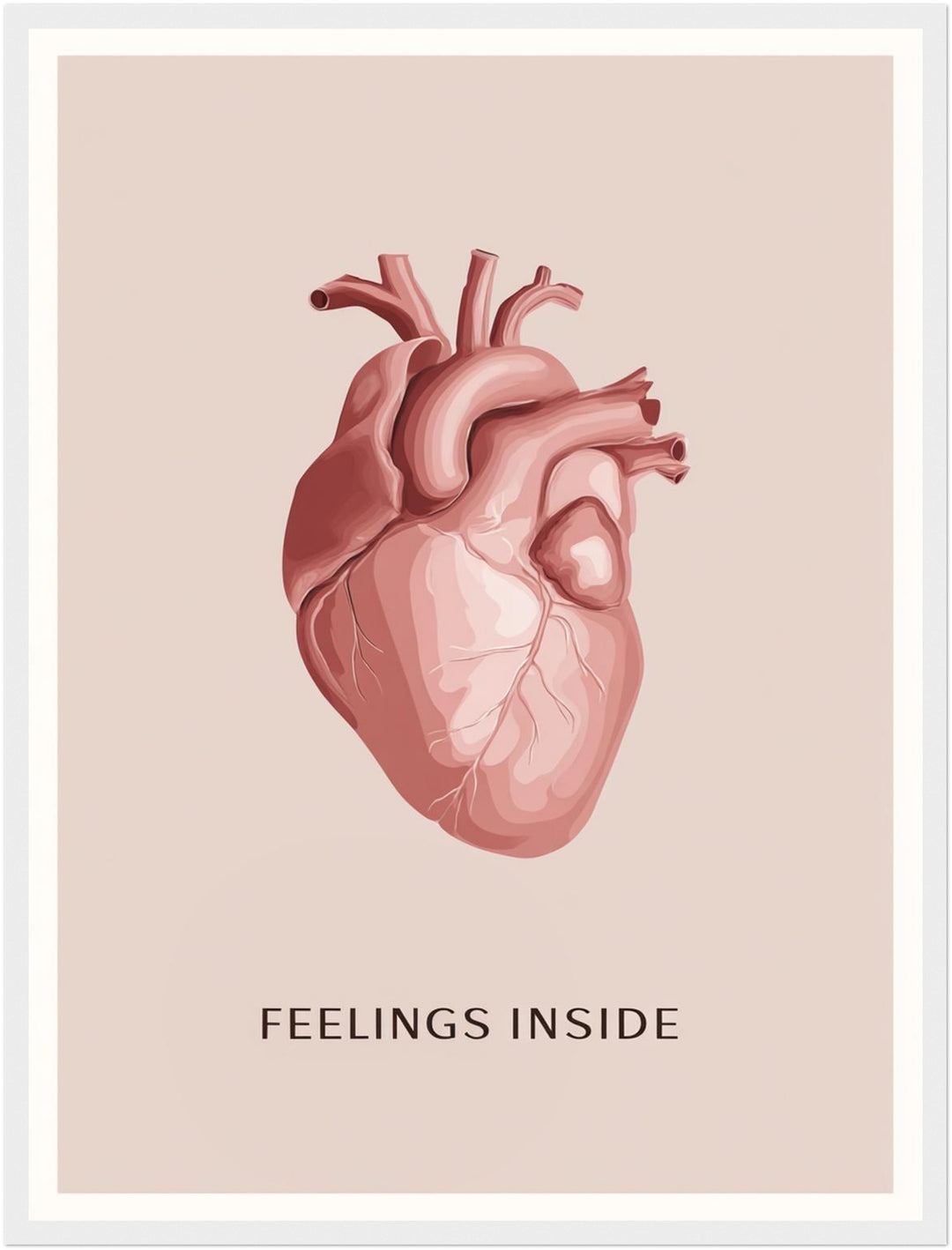 Anatomisches Herz Illustration Poster Dopamin – mattes Kunstdruck-Papier – Ansicht 6