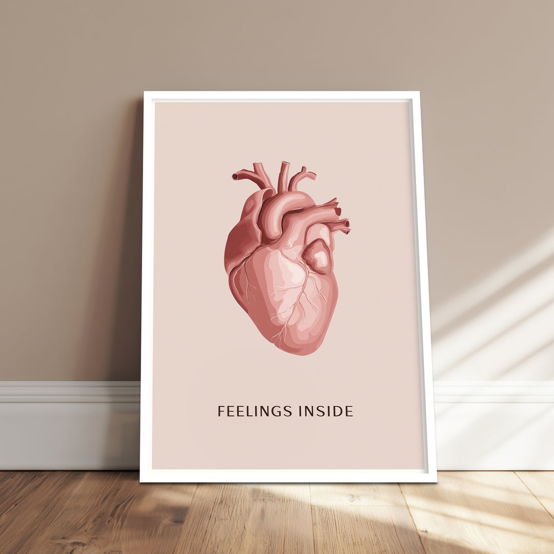 Anatomisches Herz Illustration Poster Dopamin – mattes Kunstdruck-Papier – Ansicht 4