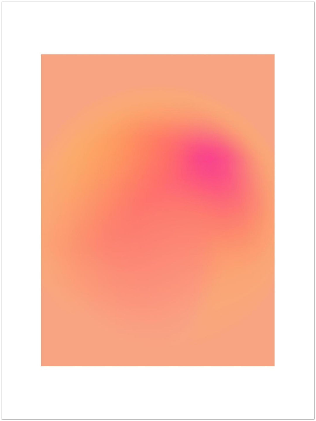 Aura orange-pink Dopamin – Wandkunst