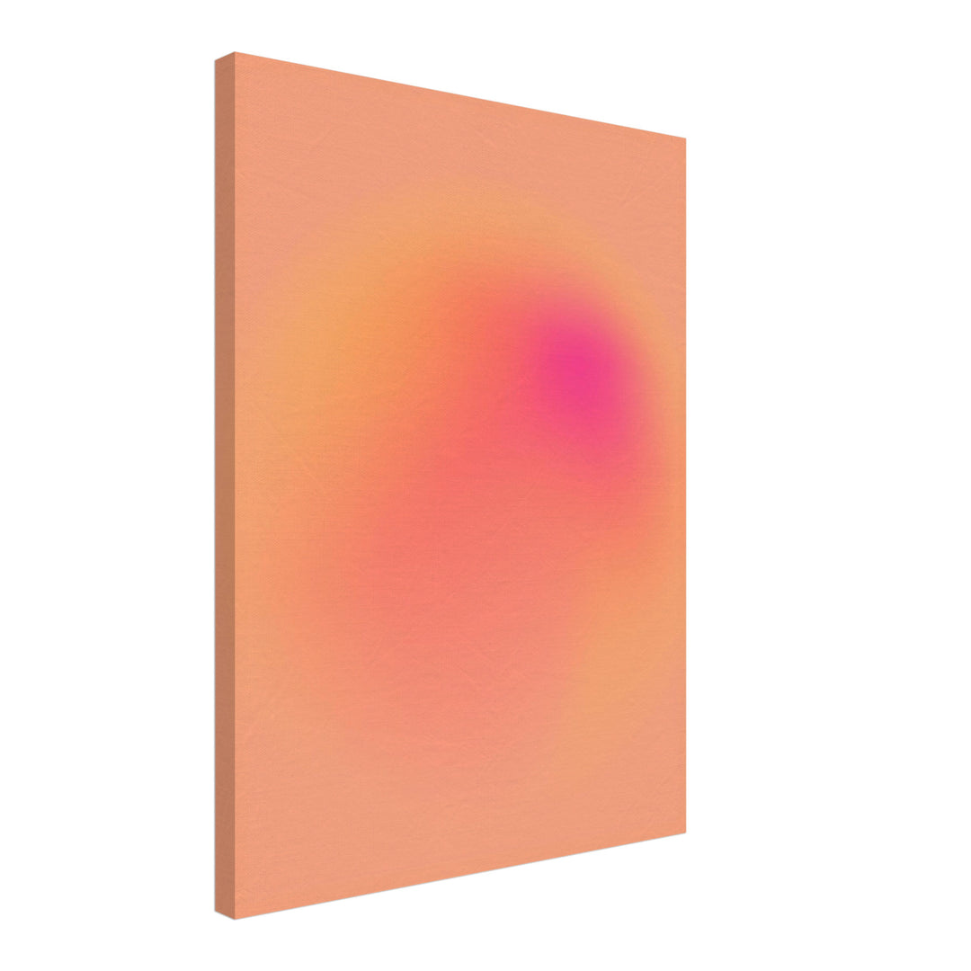 Aura orange-pink Leinwand Dopamin – Leinwand auf Holzrahmen – Ansicht 2