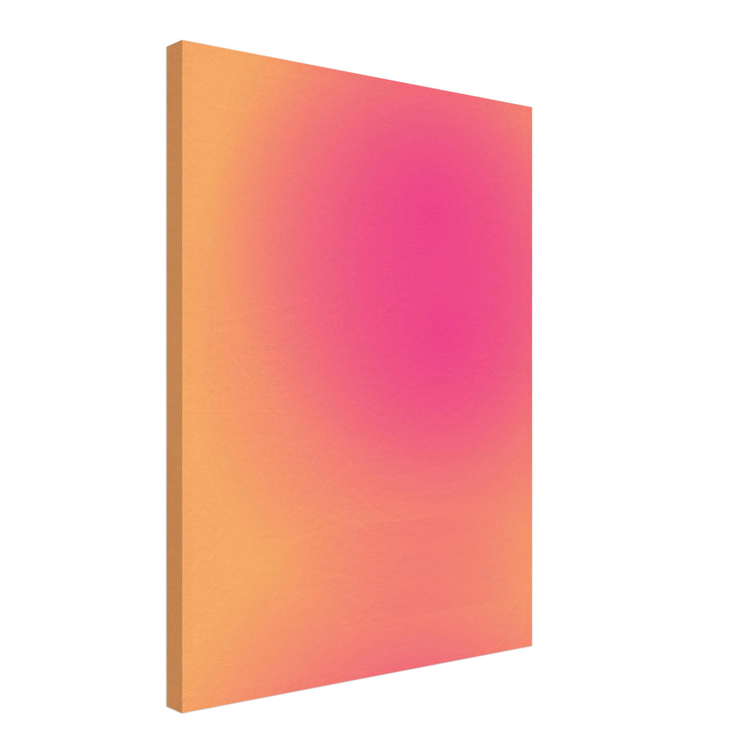 Aura rosa-orange Vol. II Leinwand Dopamin – Leinwand auf Holzrahmen – Ansicht 2