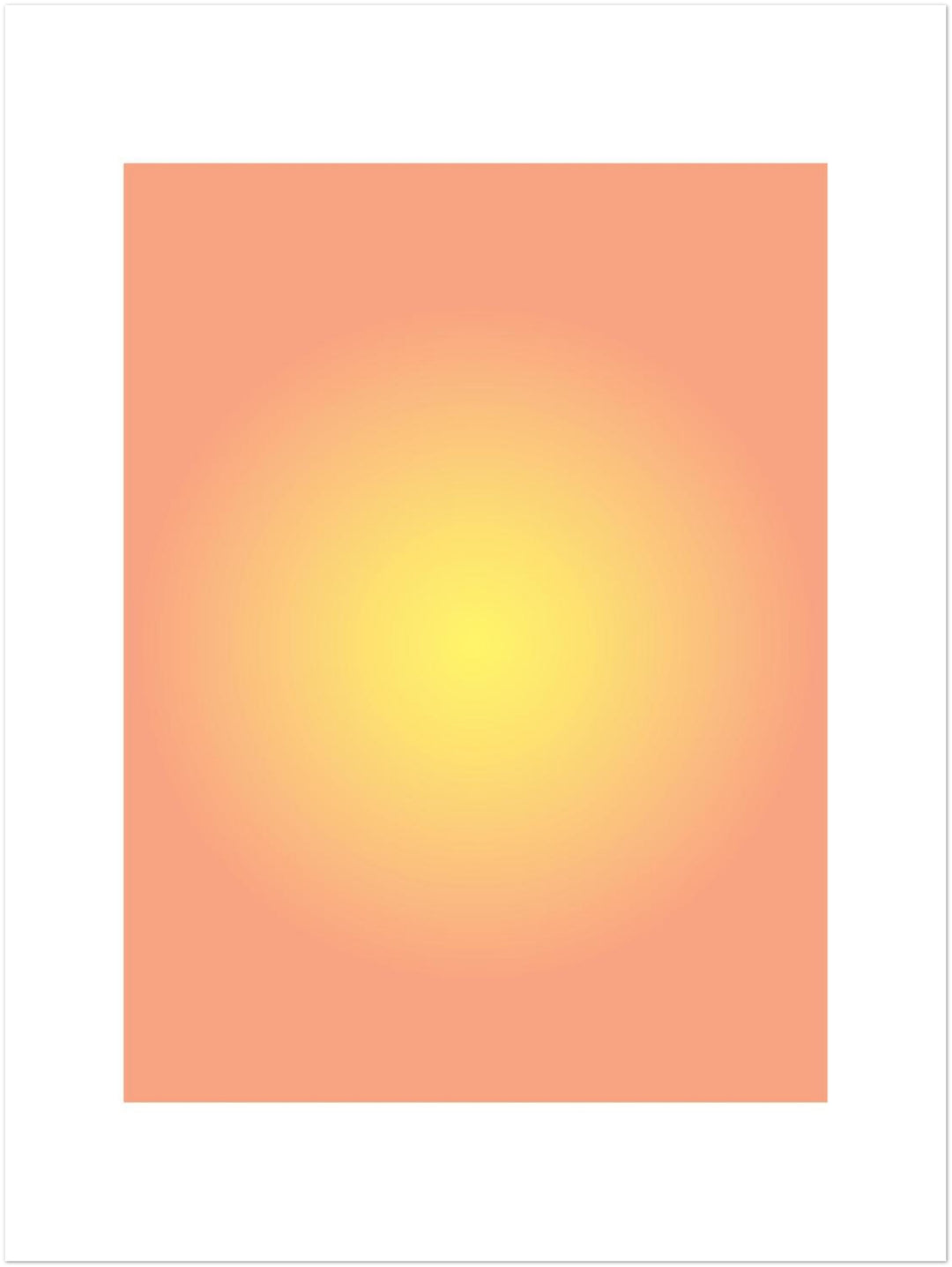 Aura sonnengelb Dopamin – Wandkunst