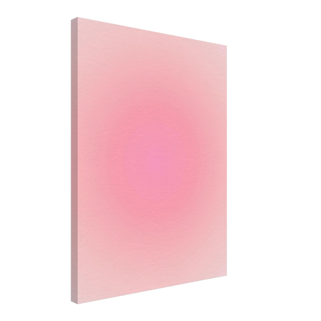 Aura Sonnenstrahlen-rosa Leinwand Dopamin – Leinwand auf Holzrahmen – Ansicht 2