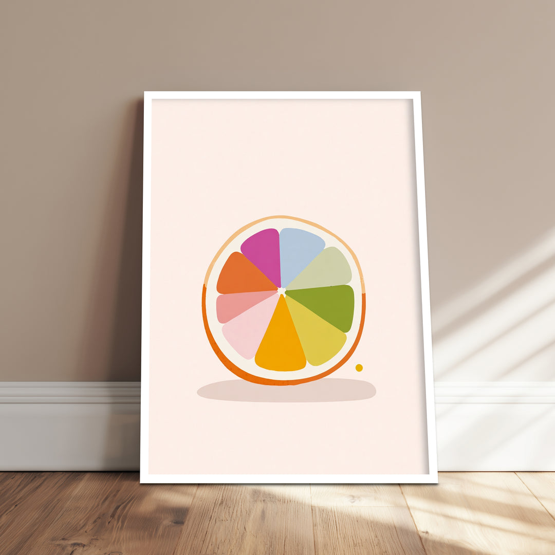 Bunte Zitrusscheibe Poster Dopamin – mattes Kunstdruck-Papier – Ansicht 4