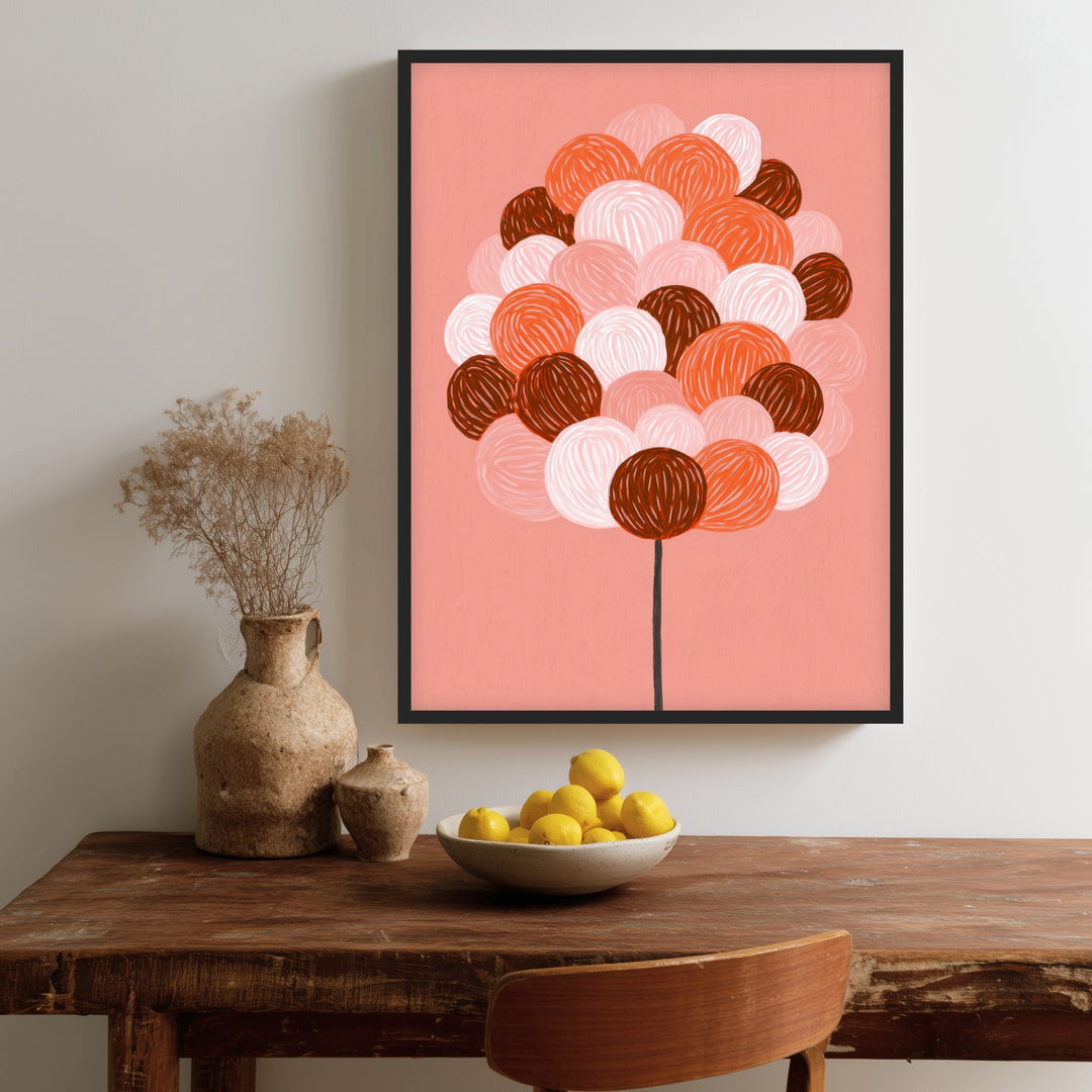 Bunter Ballonstrauß Poster Dopamin – mattes Kunstdruck-Papier – Ansicht 2