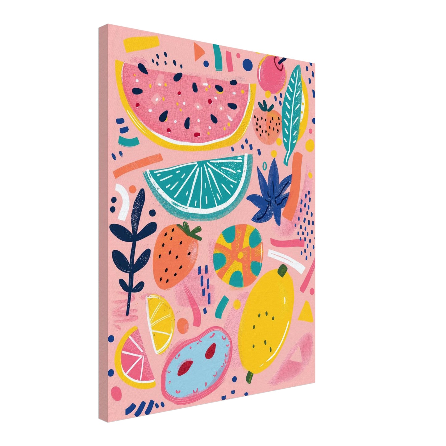 Bunter Früchtemix Leinwandbild