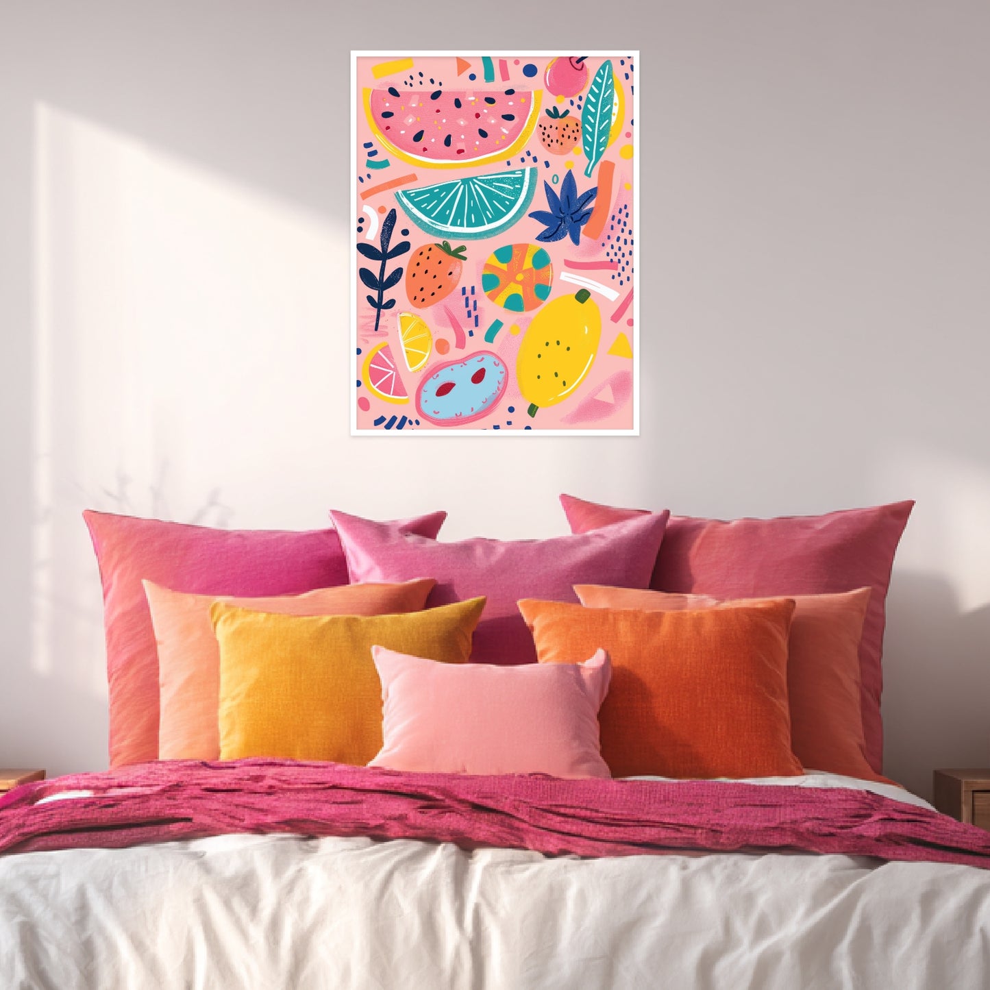 Bunter Früchtemix Poster