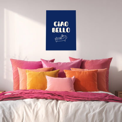 Ciao Bello Dackel Poster