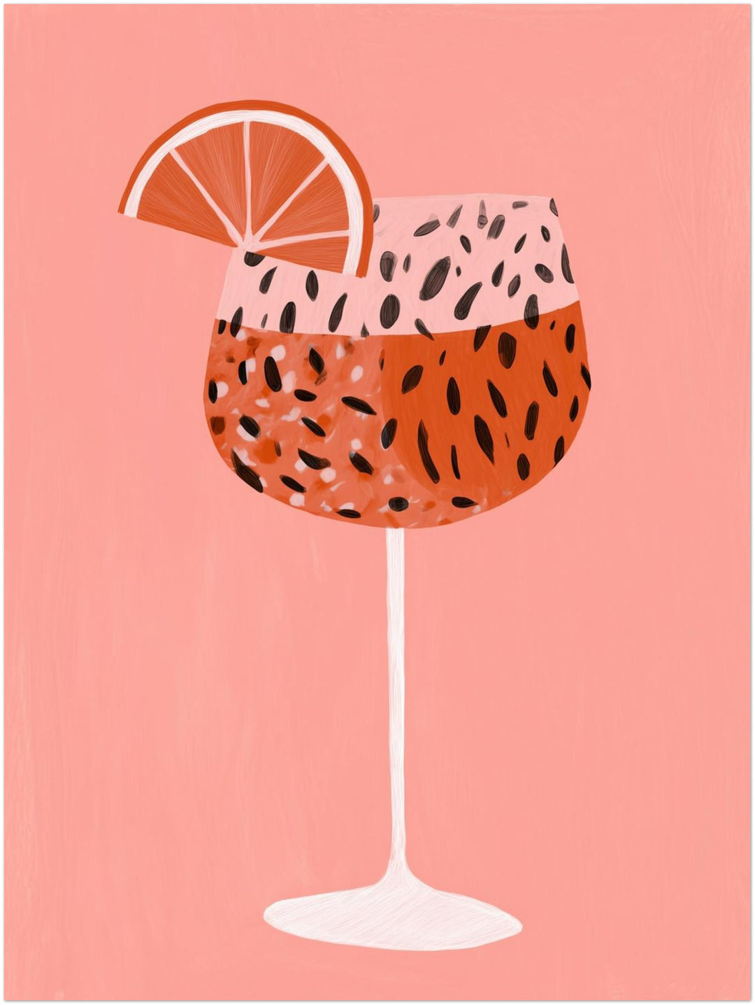 Cocktail mit Grapefruit Dopamin – Wandkunst