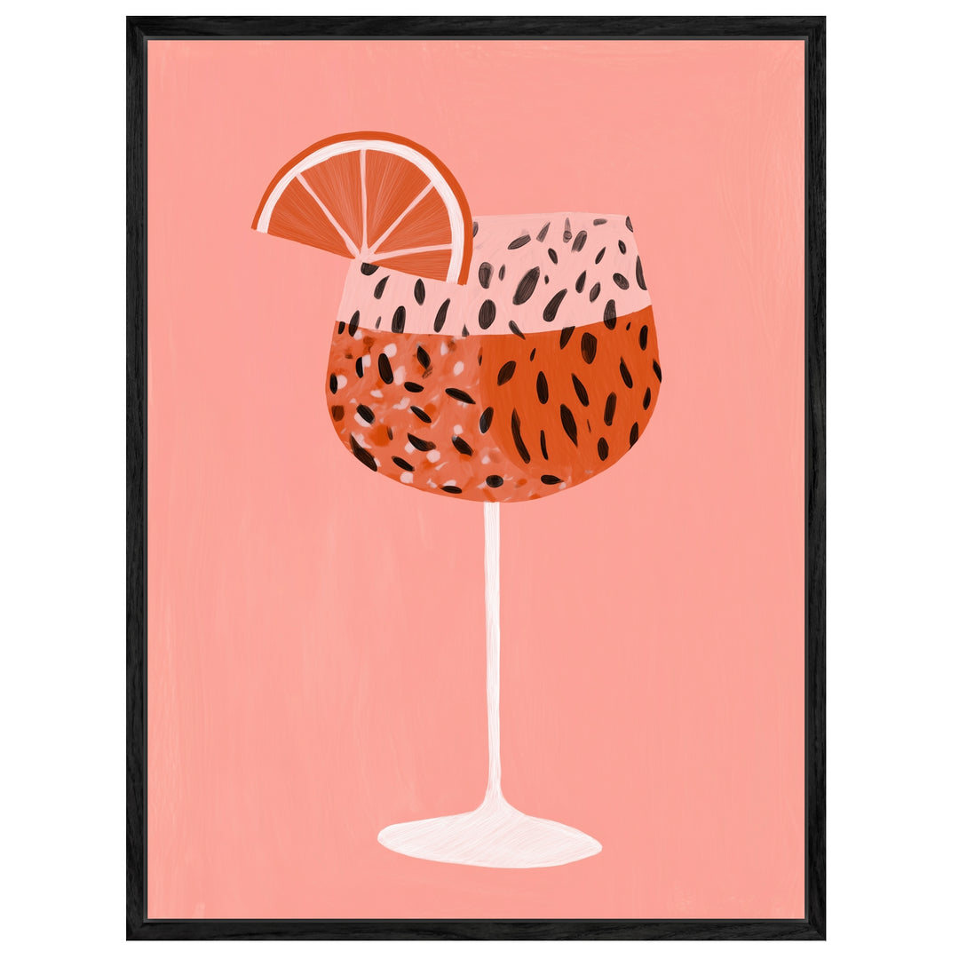 Cocktail mit Grapefruit Leinwandbild Dopamin – Leinwand auf Holzrahmen – Ansicht 4