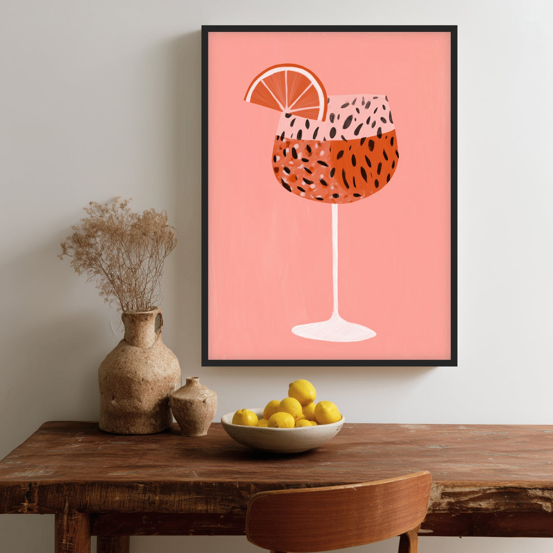 Cocktail mit Grapefruit Poster Dopamin – mattes Kunstdruck-Papier – Ansicht 2