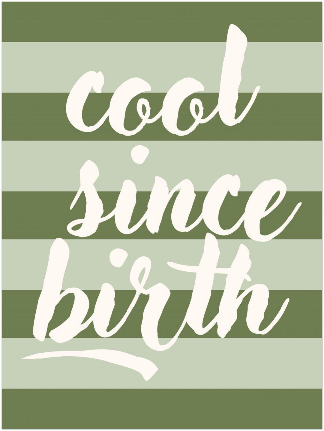 Cool since birth abstrakt – Wandkunst