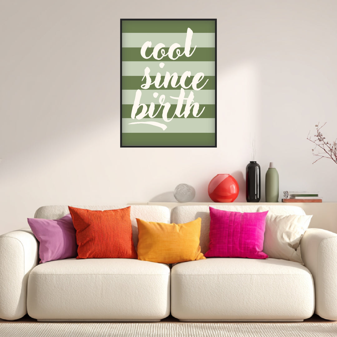 Cool since birth Poster abstrakt – mattes Kunstdruck-Papier – Ansicht 3