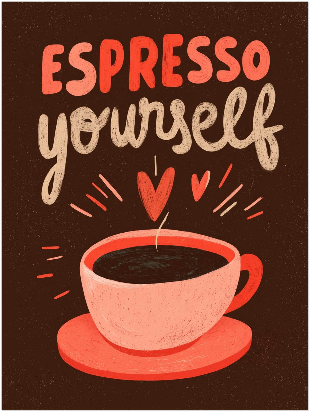 Espresso yourself abstrakt – Wandkunst