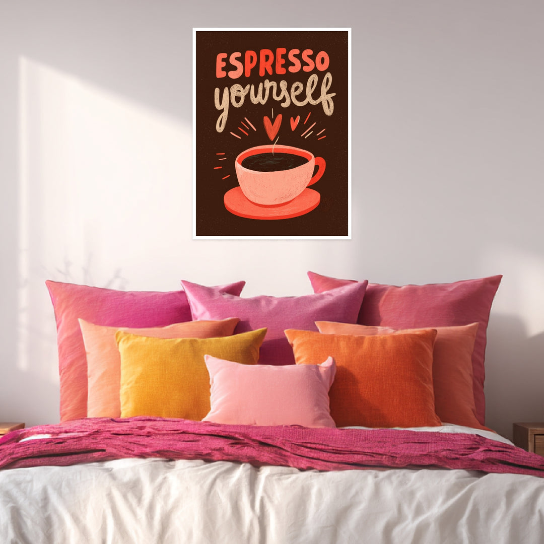 Espresso yourself Poster abstrakt – mattes Kunstdruck-Papier – Ansicht 4