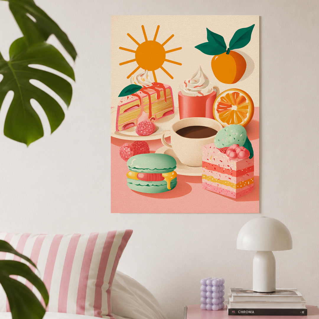 Fruchtige Dessertfreuden Poster Dopamin – mattes Kunstdruck-Papier – Ansicht 3