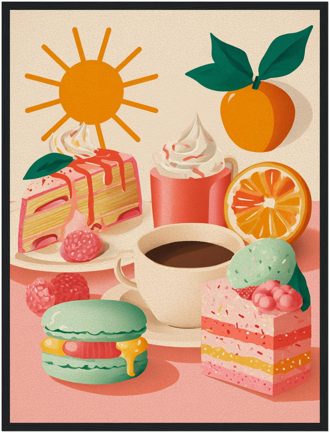 Fruchtige Dessertfreuden Poster Dopamin – mattes Kunstdruck-Papier – Ansicht 5