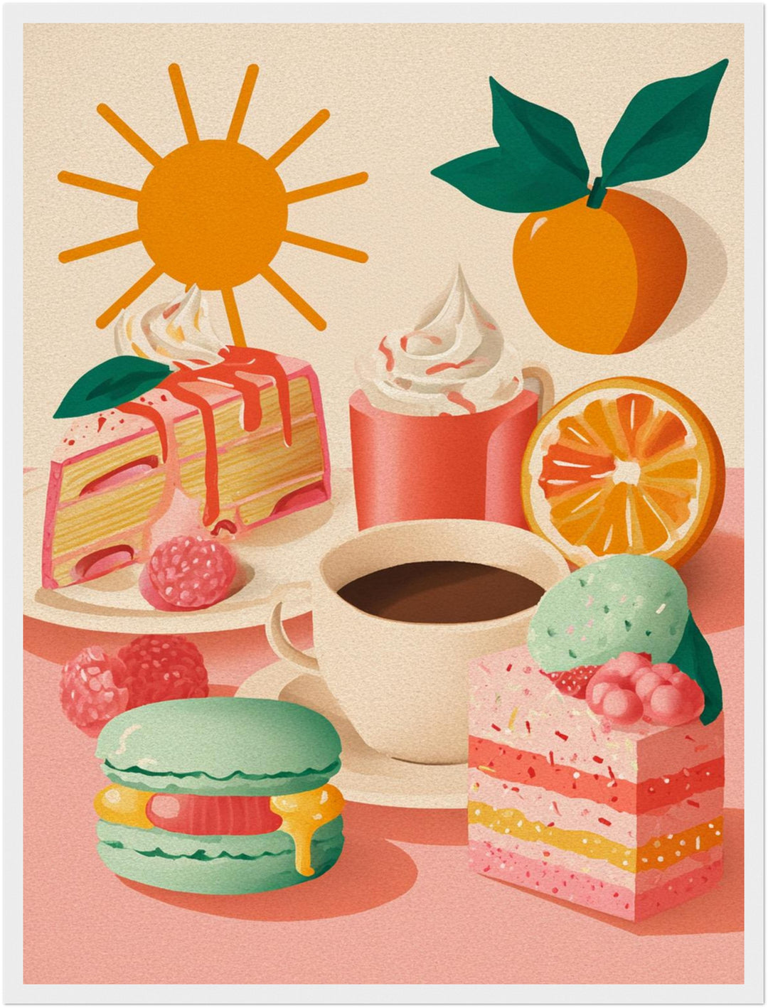 Fruchtige Dessertfreuden Poster Dopamin – mattes Kunstdruck-Papier – Ansicht 6