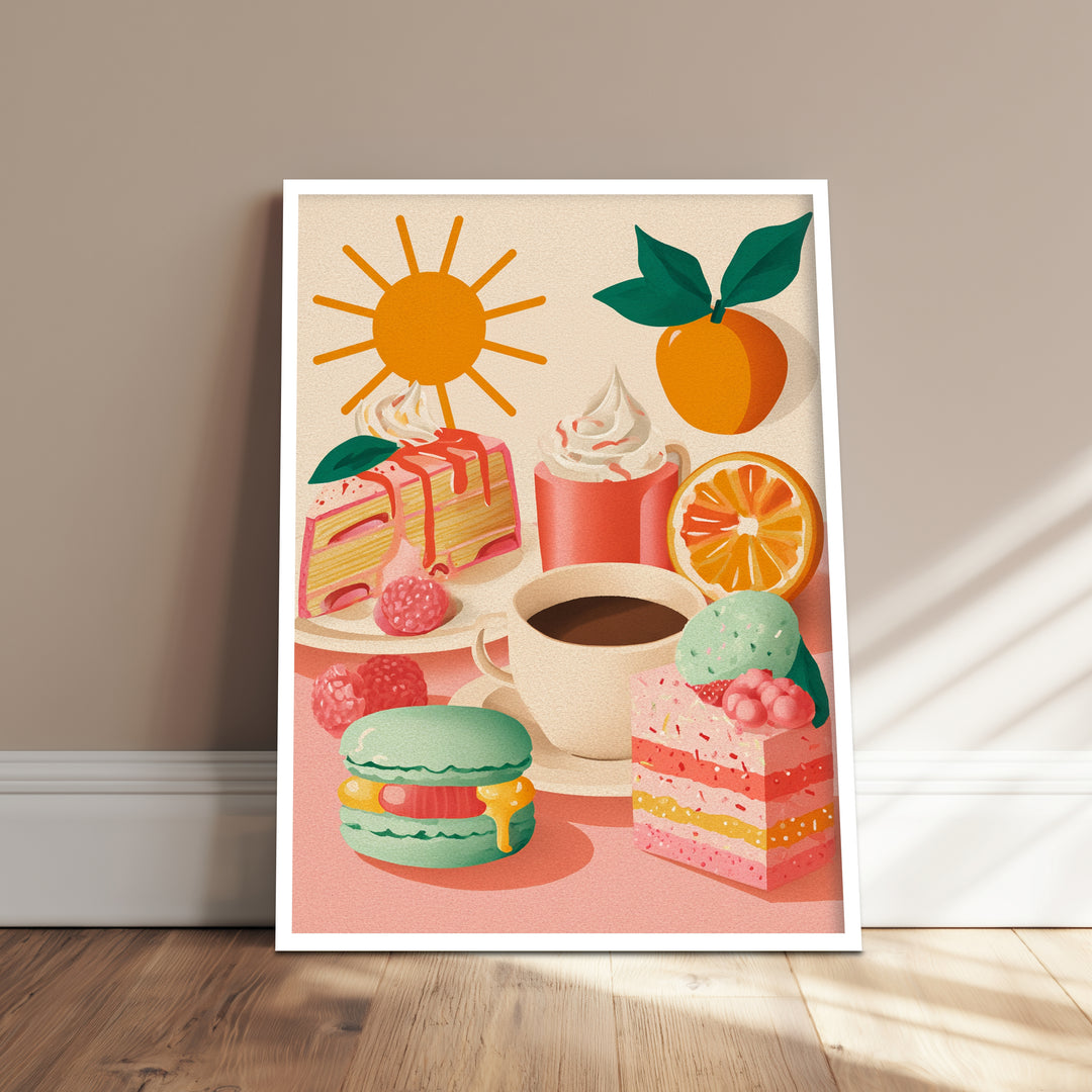 Fruchtige Dessertfreuden Poster Dopamin – mattes Kunstdruck-Papier – Ansicht 4