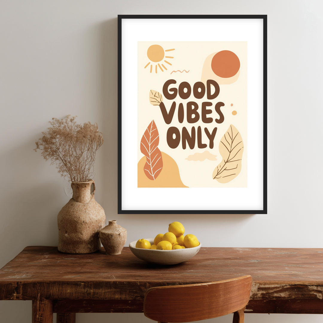 Good Vibes Only Poster Dopamin – mattes Kunstdruck-Papier – Ansicht 2