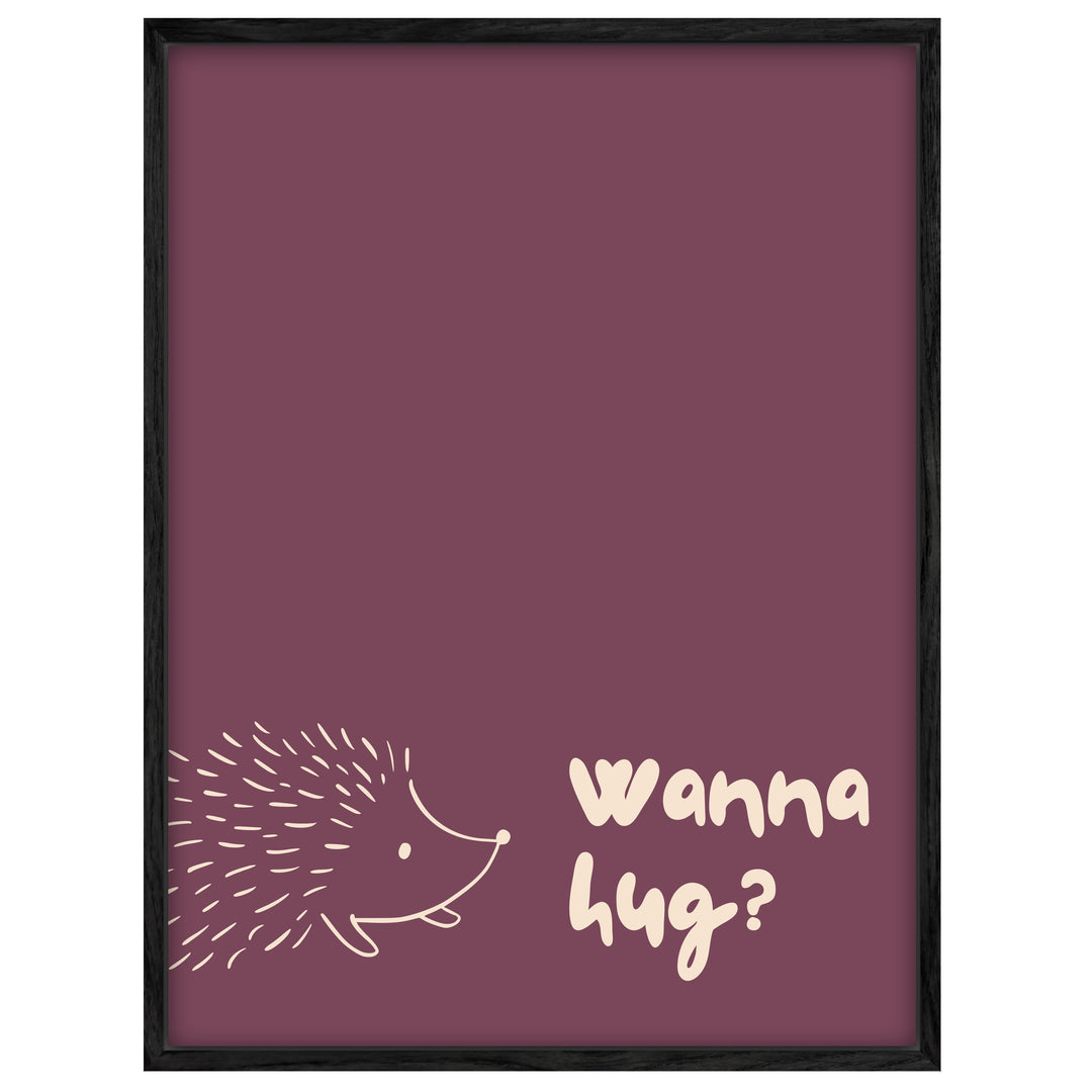 Igel Wanna Hug Leinwandbild – Leinwandbild
