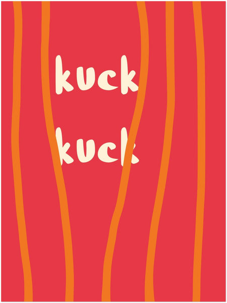 Kuck-Kuck Schriftzug Poster