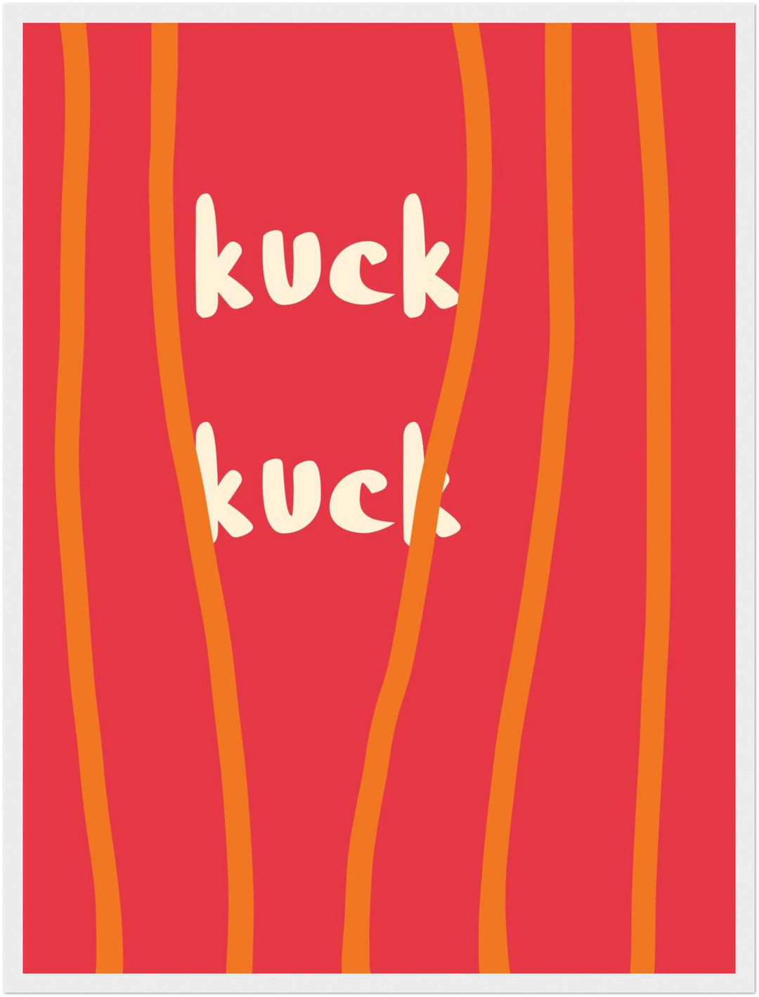 Kuck-Kuck Schriftzug Poster Dopamin – mattes Kunstdruck-Papier – Ansicht 6