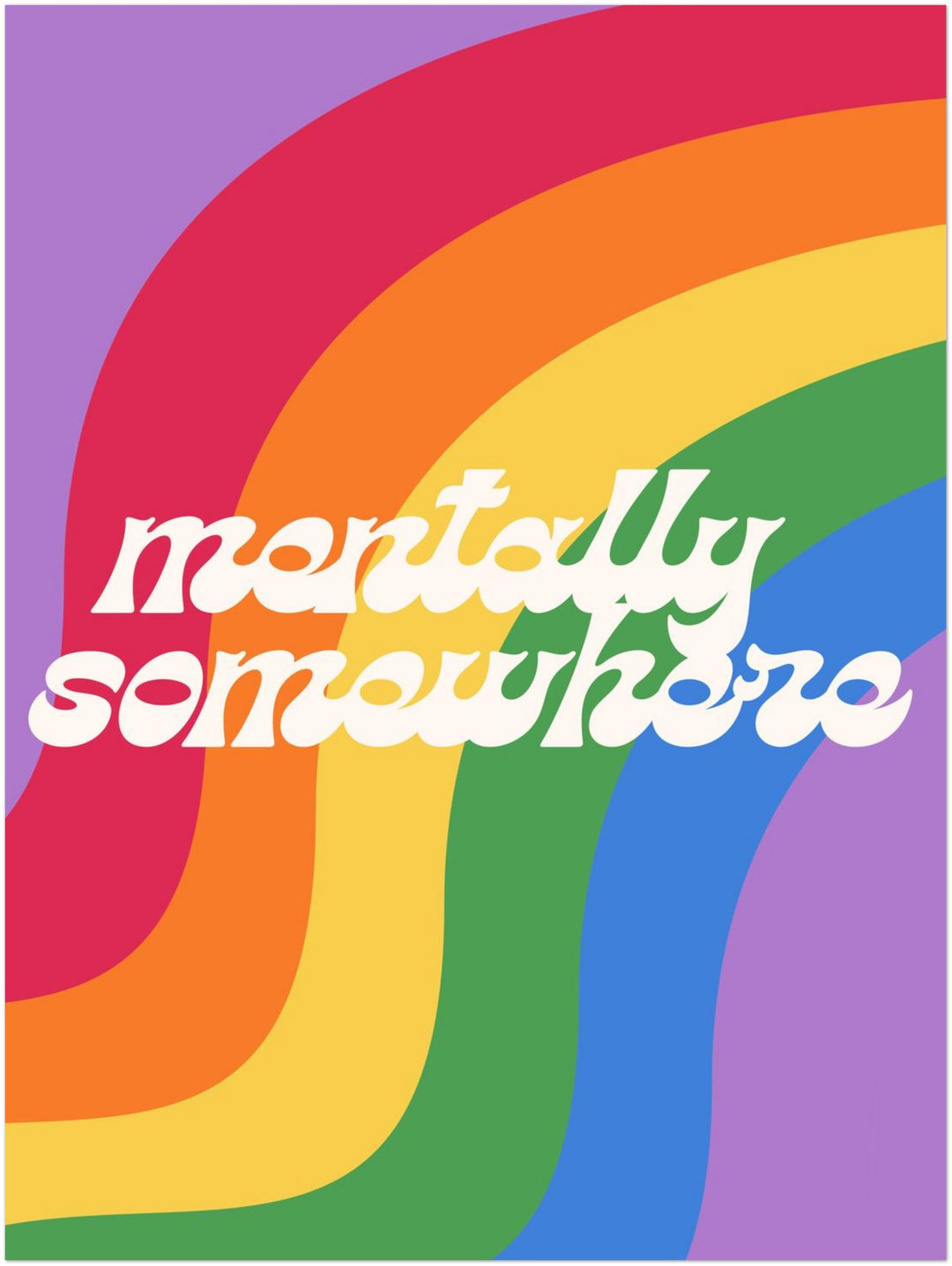 Mentally Somewhere abstrakt – Wandkunst