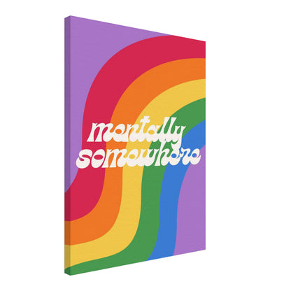 Mentally Somewhere Leinwandbild