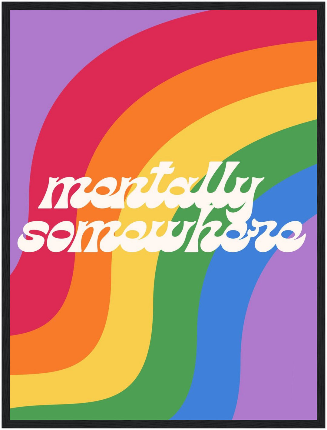Mentally Somewhere Poster abstrakt – mattes Kunstdruck-Papier – Ansicht 5