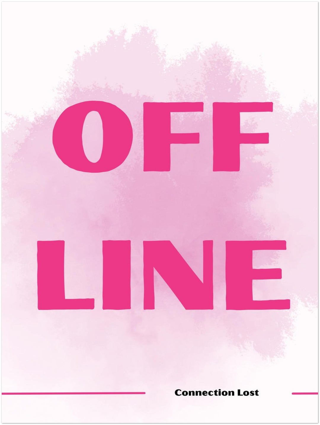 Offline Schriftzug Dopamin – Wandkunst