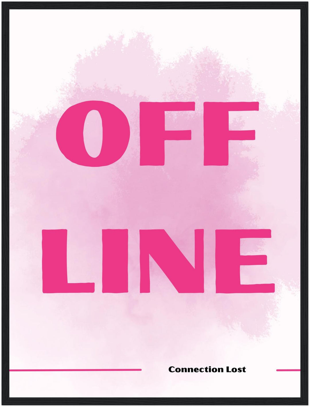 Offline Schriftzug Poster Dopamin – mattes Kunstdruck-Papier – Ansicht 5