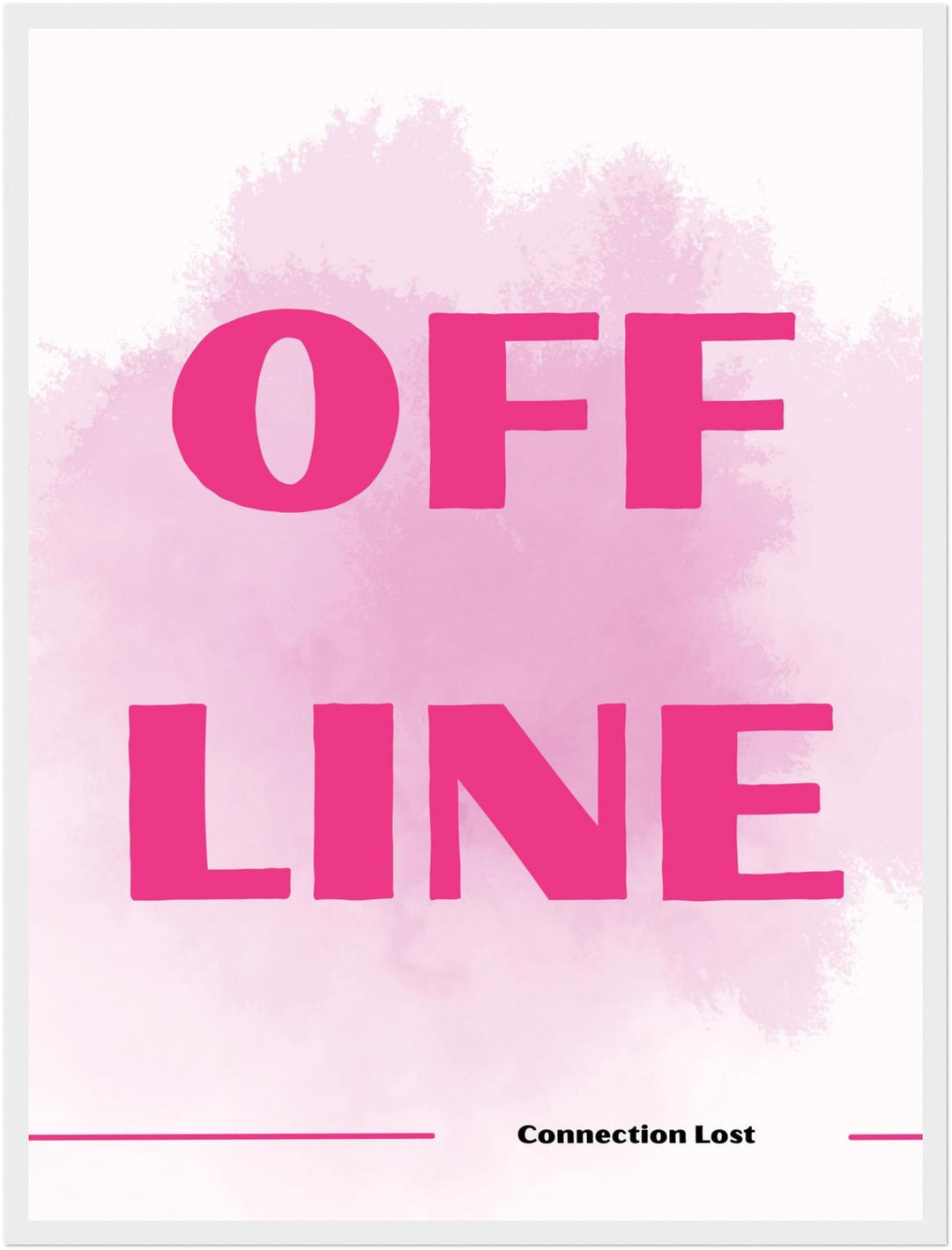 Offline Schriftzug Poster Dopamin – mattes Kunstdruck-Papier – Ansicht 6