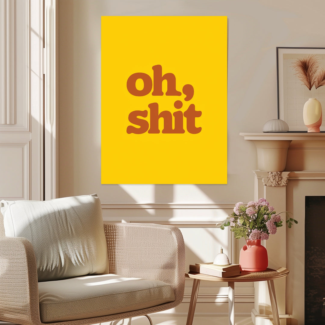 Oh Shit Poster Dopamin – mattes Kunstdruck-Papier – Ansicht 3