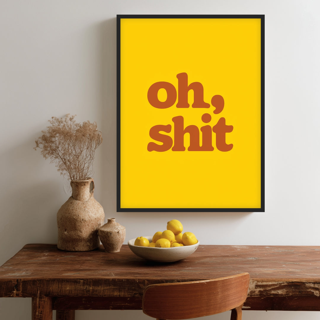 Oh Shit Poster Dopamin – mattes Kunstdruck-Papier – Ansicht 2