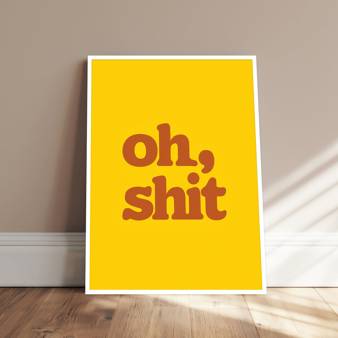 Oh Shit Poster Dopamin – mattes Kunstdruck-Papier – Ansicht 4